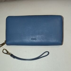 Fossil Leather RFID Wristlet Wallet NWT